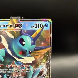 Pokemon 2019 TCG Vaporeon GX Black Star Promo SM172 Holo - Image 3