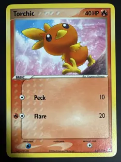 Pokemon TCG Torchic EX Holon Phantoms 83/110 Regular Common NM - Image 1