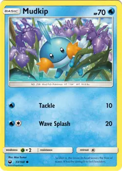 Pokemon Mudkip - 33/168 - Common NM-Mint Celestial Storm - Image 1