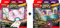 LOT OF (2) NEW SEALED POKEMON TCG MEGA DIANCIE EX & MEGA GENGAR EX BATTLE DECKS - Image 1