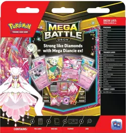 LOT OF (2) NEW SEALED POKEMON TCG MEGA DIANCIE EX & MEGA GENGAR EX BATTLE DECKS - Image 2