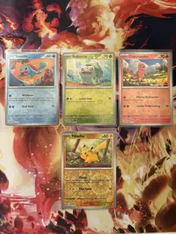 151 tin promo lot - Pikachu, Charmander, Squirttle, Bulbausaur - Pokemon TCG NM - Image 1
