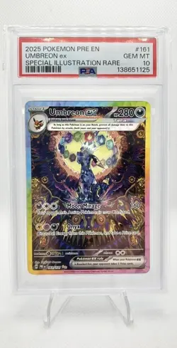 Pokemon TCG Umbreon EX 161/131 Prismatic Evolutions PSA 10 | GEM MT - Image 1
