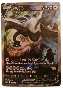 Pokemon Lugia V Alternate Art Ultra Rare Full Art Holo 186/195 - Silver Tempest - Image 2