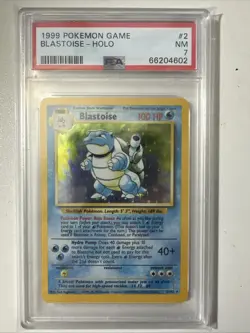 Pokemon PSA 7 Blastoise 002/102 Base Set Holo - Image 1
