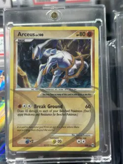 Pokemon TCG Arceus AR8 LV. 100 Platinum Holo Rare 2009 Edition - Image 2
