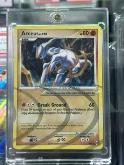 Pokemon TCG Arceus AR8 LV. 100 Platinum Holo Rare 2009 Edition - Image 3