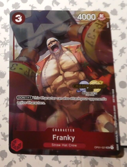One Piece Card Game English Carte Championship Promo Holo Franky OP01-021 Mint - Image 1