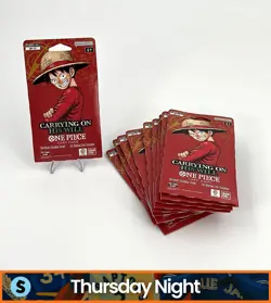 ONE PIECE TCG OP-13 CARRYING ON HIS WILL SLEEVED BOOSTER PACK - LOT OF 10 - Image 1