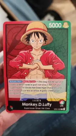 One Piece - Monkey D. Luffy Demo Deck English Edition Pre-errata Leader - Image 4