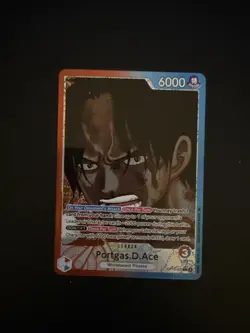 One Piece TCG Portgas D Ace Alternate Art Leader Card OP13-002 - Image 1