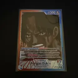 One Piece TCG Portgas D Ace Alternate Art Leader Card OP13-002 - Image 2