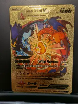 Pokemon Charizard V Evolution 508HP Wild Flames Gold Foil Card SMP 26-43 V2 - Image 1