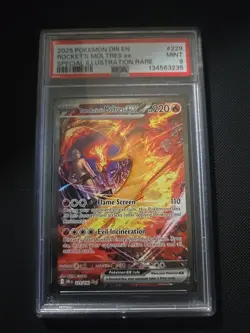 Pokemon TCG Team Rockets Moltres EX Holo Card 229/182 Sir Psa 9 - Image 1