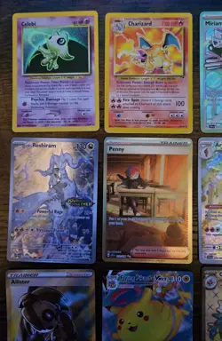 Pokemon 12 Card Lot. Celebi Neo Holo. Charizard Legendary Collection. SIR's. - Image 2