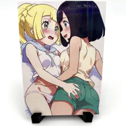 PokeGirl Lillie Liko Sexy Anime Waifu Girl Doujin Lewd Goddess Story Art Card - Image 1