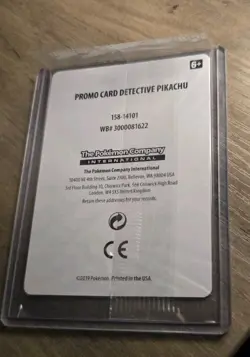 LP/NM Factory Sealed, Stamped 2019 POKEMON: DETECTIVE PIKACHU SM190 PROMO CARD - Image 3