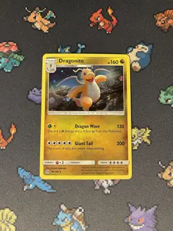 Pokemon Cards Dragonite 96/149 Cosmos Holo Promo Sun & Moon Base - (NM/LP) x1 - Image 1