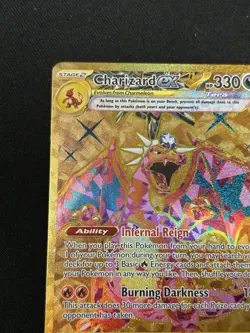 Pokemon TCG Charizard EX Hyper Rare Holo Card 228/197 Sv03: Obsidian Flames - Image 2