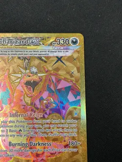 Pokemon TCG Charizard EX Hyper Rare Holo Card 228/197 Sv03: Obsidian Flames - Image 3