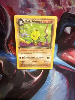 Dark Primeape 43/82 Uncommon Team Rocket 1st Edition Non Holo Pokemon Card HP - Image 1