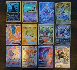 Pokemon 12 Card Lot. Neo Umbreon And Slowking Holo. Charizard. See Description - Image 1