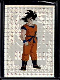 1998 Dragon Ball Z DBZ Goku Silver Prism Card #G1 - Image 1