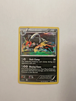 Houndoom Pokemon Trading Card Holographic 56/101 Plasma Blast Holo Rare 2013 TCG - Image 3