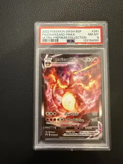 PSA 8 NM-MINT Charizard VMAX SWSH261 FULL ART HOLO 261 SWSH PROMO Pokemon Card - Image 1
