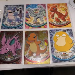 Topps Chrome 2000 Pokemon Cards: #04Holo, #33 Holo, #09, #05,#68, and #54 - Image 1