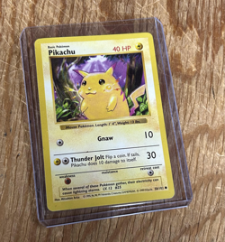 1999 Pokemon Base Set Original Pikachu Collectible Trading Card - Image 1