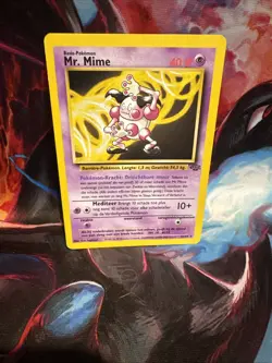 Pokemon TCG Mr. Mime 22/64 Jungle Set Unlimited Non-Holo Rare Card Mint Dutch - Image 1