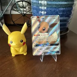 Pokemon Eevee GX Full Art Holo Black Star Promo Card SM242 Sun & Moon - Image 1
