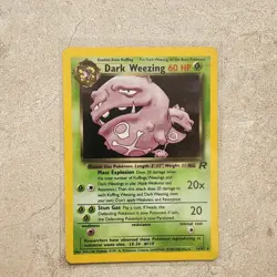 Dark Weezing & Black Star Promo Mew 14/82 Team Rocket - Holo Rare Card Lp/mp - Image 1