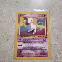 Dark Weezing & Black Star Promo Mew 14/82 Team Rocket - Holo Rare Card Lp/mp - Image 3