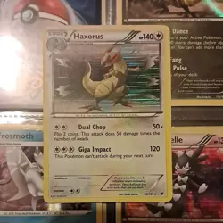 Pokemon Card Haxorus Noble Victories Holo Rare 88/101 Near Mint - Image 1