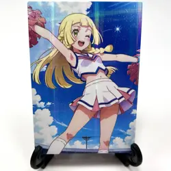PokeGirl Lillie Sexy Anime Waifu Girl Lewd Doujin Goddess Story Holo Art Card - Image 2