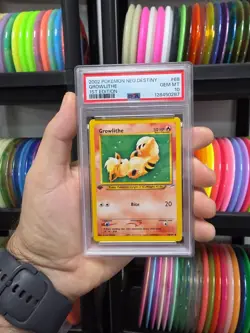 PSA 10 Growlithe #68 Neo Destiny 1st Edition Pokemon Tcg Card Gem Mint Non-Holo - Image 1