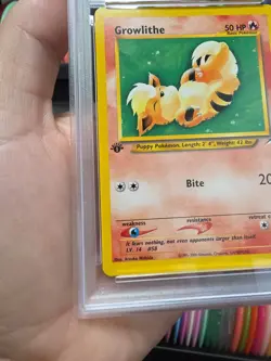 PSA 10 Growlithe #68 Neo Destiny 1st Edition Pokemon Tcg Card Gem Mint Non-Holo - Image 3