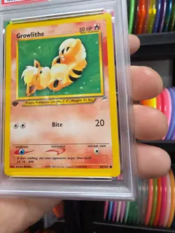 PSA 10 Growlithe #68 Neo Destiny 1st Edition Pokemon Tcg Card Gem Mint Non-Holo - Image 4