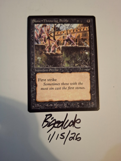 MTG "Stone Throwing" Devil - Arabian Nights - banned card - bigedude - Image 1