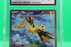 CGC 9 Zapdos ex 2023 Scarlet & Violet 151 202/165 Illustration Rare Pokemon Card - Image 4