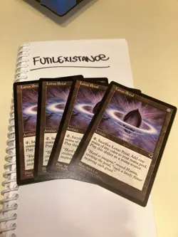 Lotus Petal Tempest MTG Regular Lightly Played Magic the Gathering Card Set of 4 - Image 2