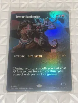 MTG Temur Battlecrier Rare 0372 Borderless - Tarkir: Dragonstorm - Image 1