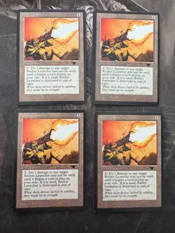 *** ANTIQUITIES Rocket Launcher x4 *** NM-Mint Beauty! - DUTY FREE MtG Magic - Image 1