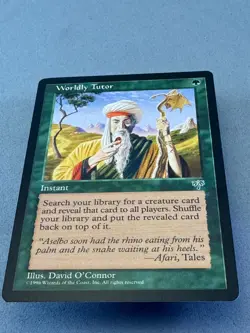 Worldly Tutor Mirage MTG-Never Played Near Mint -Vintage Magic the Gathering - Image 3