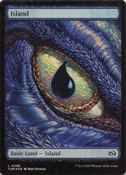 Island NM Tarkir Dragonstorm Foil MTG - Image 1