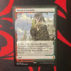 MTG Zendikar Rising Wooded Foothills 004/030 - Image 2