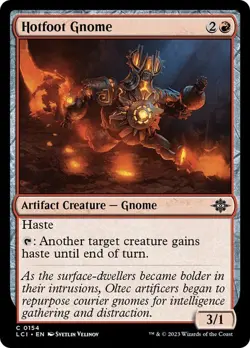 Hotfoot Gnome 154 LCI Ixalan MTG Red Haste Common Yelinov Artifact NM - Image 1