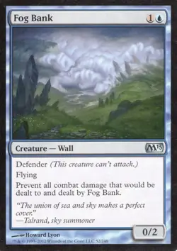 2X FOG BANK 52/249 CORE SET 2013 M13 MTG MAGIC LP X2 - Image 1